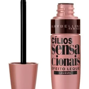 Imagem 1 de 5 de Máscara De Cílios Sensacionais Lavável Preto Maybelline