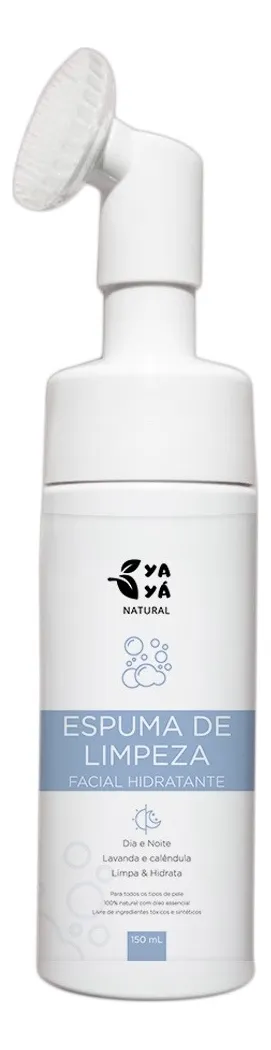 Imagem 1 de 10 de Espuma De Limpeza Facial 100% Natural e Vegana 150ml - Yayá Natural
