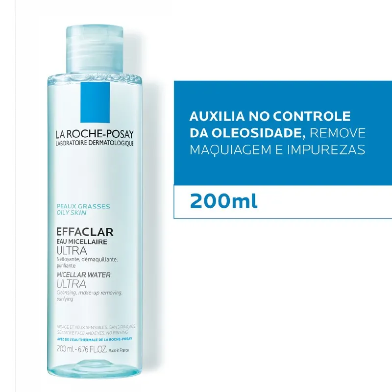Imagem 1 de 3 de La Roche-posay Effaclar Solução Ultra - Água Micelar 200ml