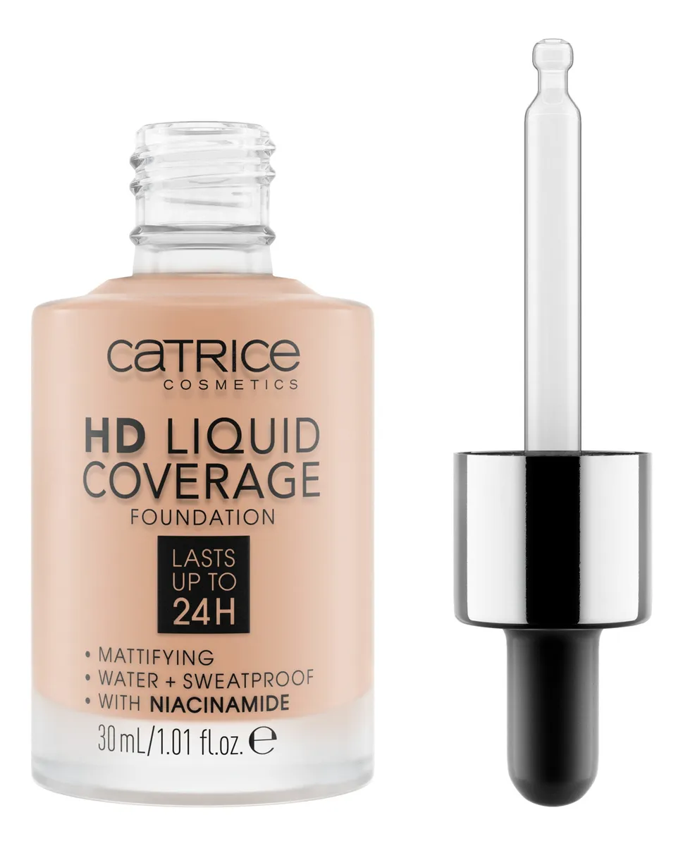 Imagem 2 de 10 de Base Hd Liquid Coverage Foundation Catrice