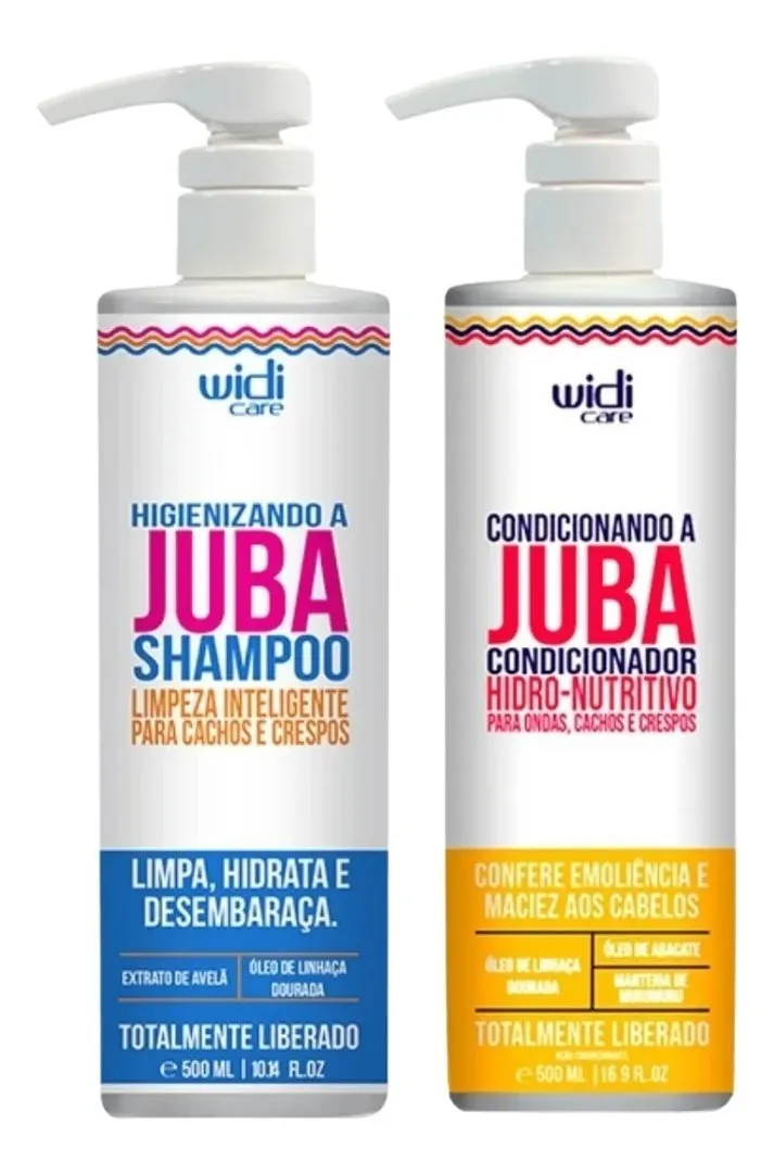 Imagem 1 de 5 de Kit Widi Care Juba Cachos Shampoo E Condicionador 500ml