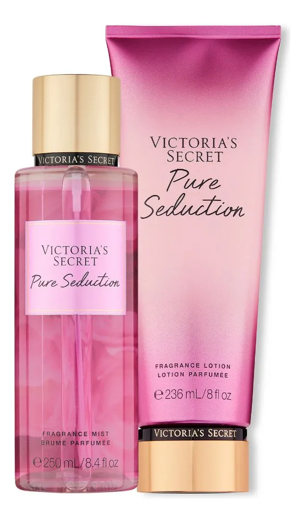 Imagem 1 de 8 de Kit Pure Seduction Body Splash + Creme Victória's Secret