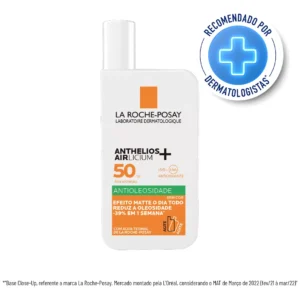 Imagem 1 de 7 de Protetor solar facial antioleosidade anthelios airlicium fps 50 sem cor 40ml La Roche-posay
