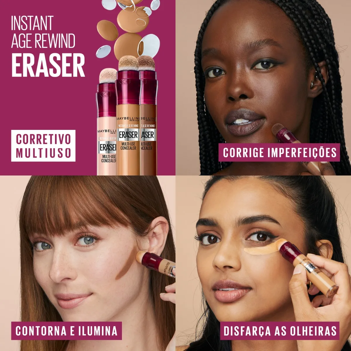 Imagem 5 de 11 de Corretivo para olheiras Maybelline Instant Age Rewind L'Oréal