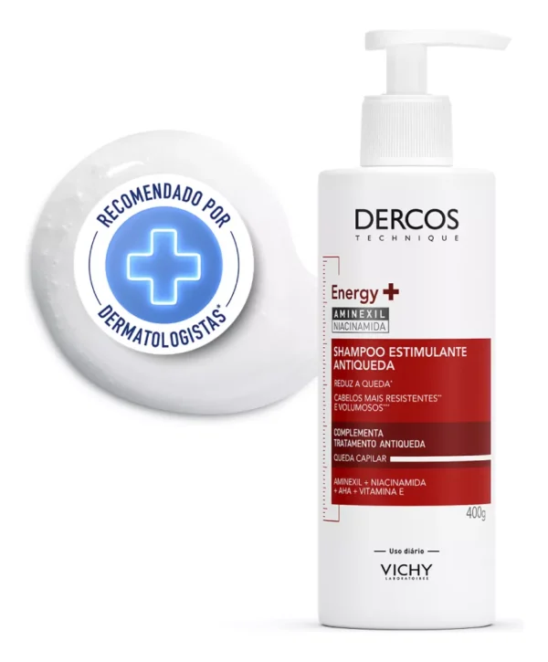 Imagem 1 de 7 de Shampoo Estimulante Antiqueda 400g Vichy Dercos