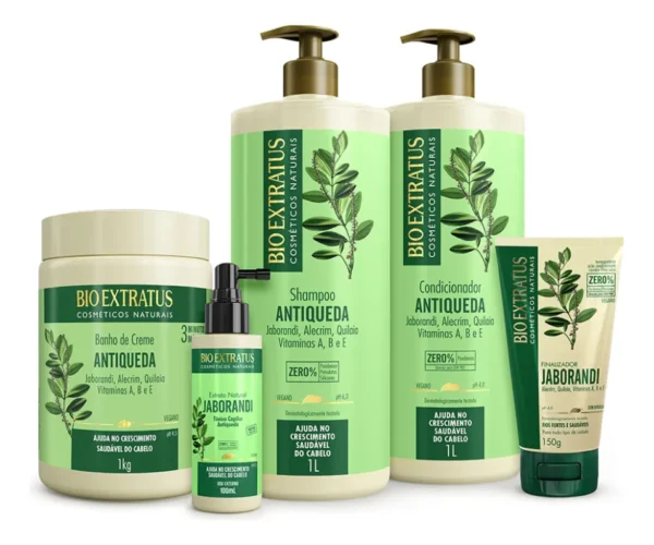 Imagem 1 de 10 de Kit Antiqueda Jaborandi 5 Produtos Bio Extratus