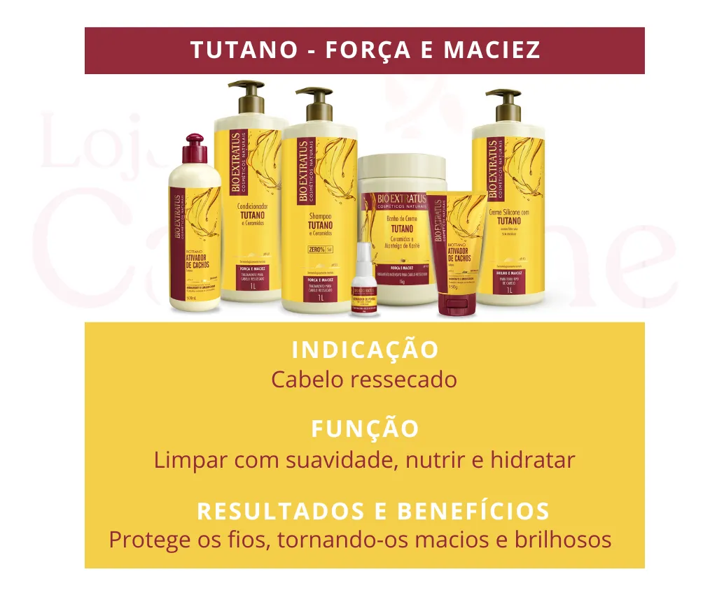 Imagem 6 de 8 de Kit Tutano 3 Produtos 1 Litro Bio Extratus Força E Maciez