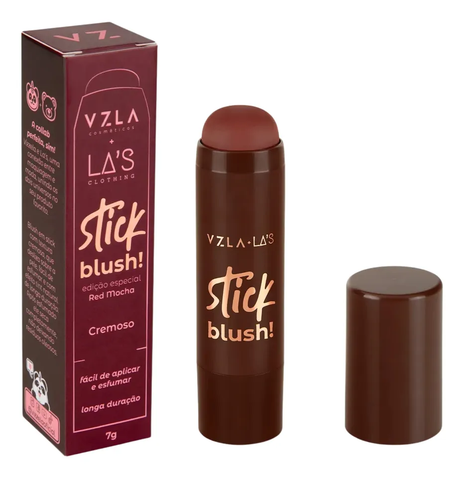 Imagem 1 de 8 de Blush Stick Vizzela E La's - Edição Especial Red Mocha