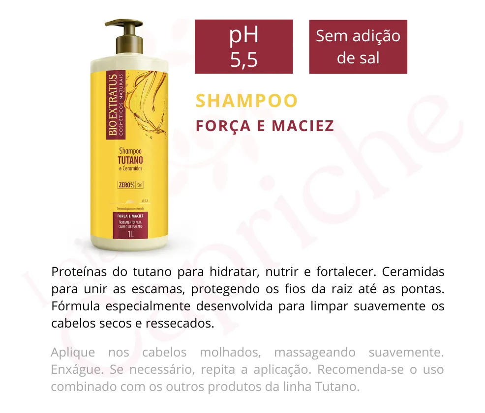 Imagem 3 de 8 de Kit Tutano 3 Produtos 1 Litro Bio Extratus Força E Maciez