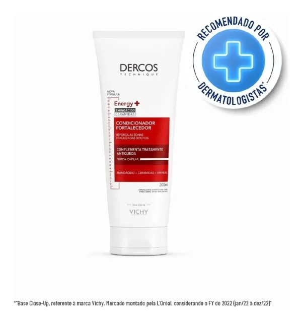 Imagem 1 de 5 de Vichy Dercos Energy+ - Condicionador Fortalecedor 200ml