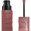 Imagem 1 de 10 de Batom Líquido Maybelline Superstay Vinyl Ink Acabamento Brilhante Cor Cheeky