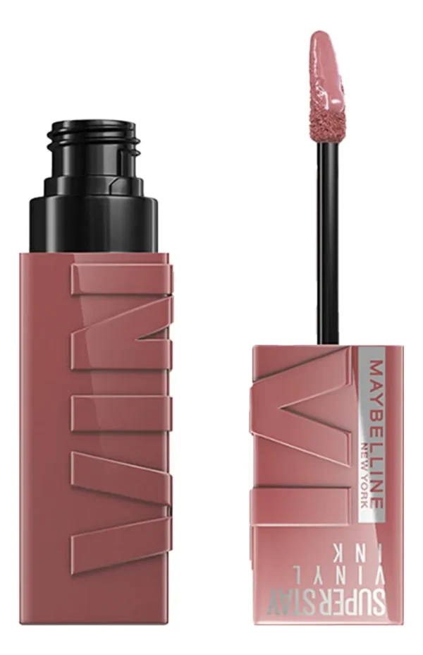 Imagem 1 de 10 de Batom Líquido Maybelline Superstay Vinyl Ink Acabamento Brilhante Cor Cheeky
