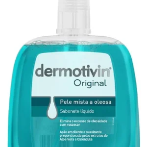 Imagem 1 de 7 de Dermotivin original sabonete líquido facial pele mista 300ml