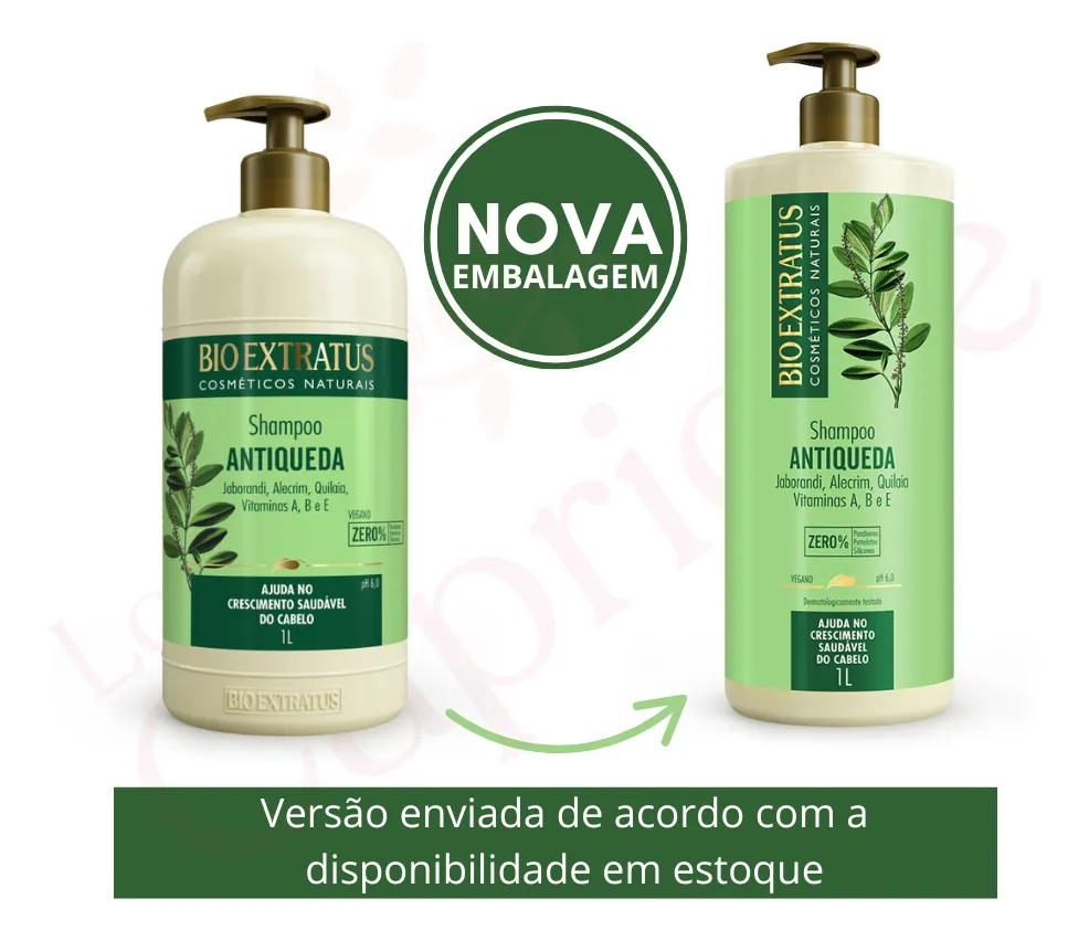 Imagem 2 de 10 de Kit Antiqueda Jaborandi 5 Produtos Bio Extratus