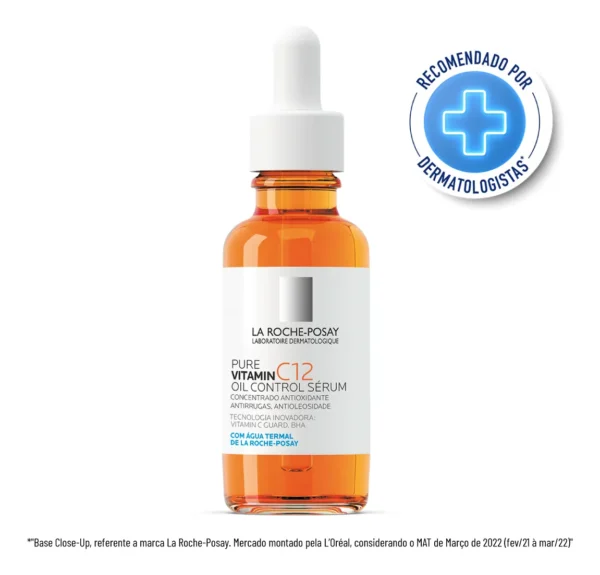 Imagem 1 de 12 de Sérum Antirrugas Vitamin C12 Oil Control 30ml La Roche-posay Oleosa Dia/noite