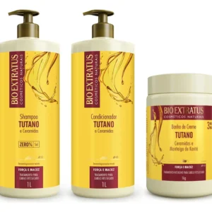 Imagem 1 de 8 de Kit Tutano 3 Produtos 1 Litro Bio Extratus Força E Maciez
