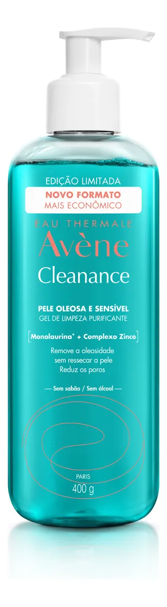 Imagem 1 de 5 de Gel De Limpeza Purificante Facial Cleanance Eau Thermale 400g Avène