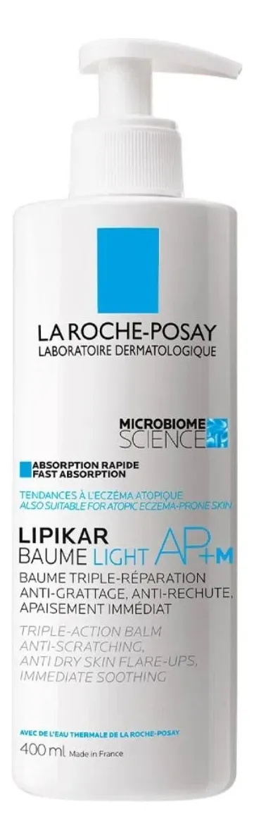Imagem 1 de 6 de Hidratante Intensivo Absorção Rápida Anti Coceira Lipikar Baume Ap M Light 400ml La Roche-Posay
