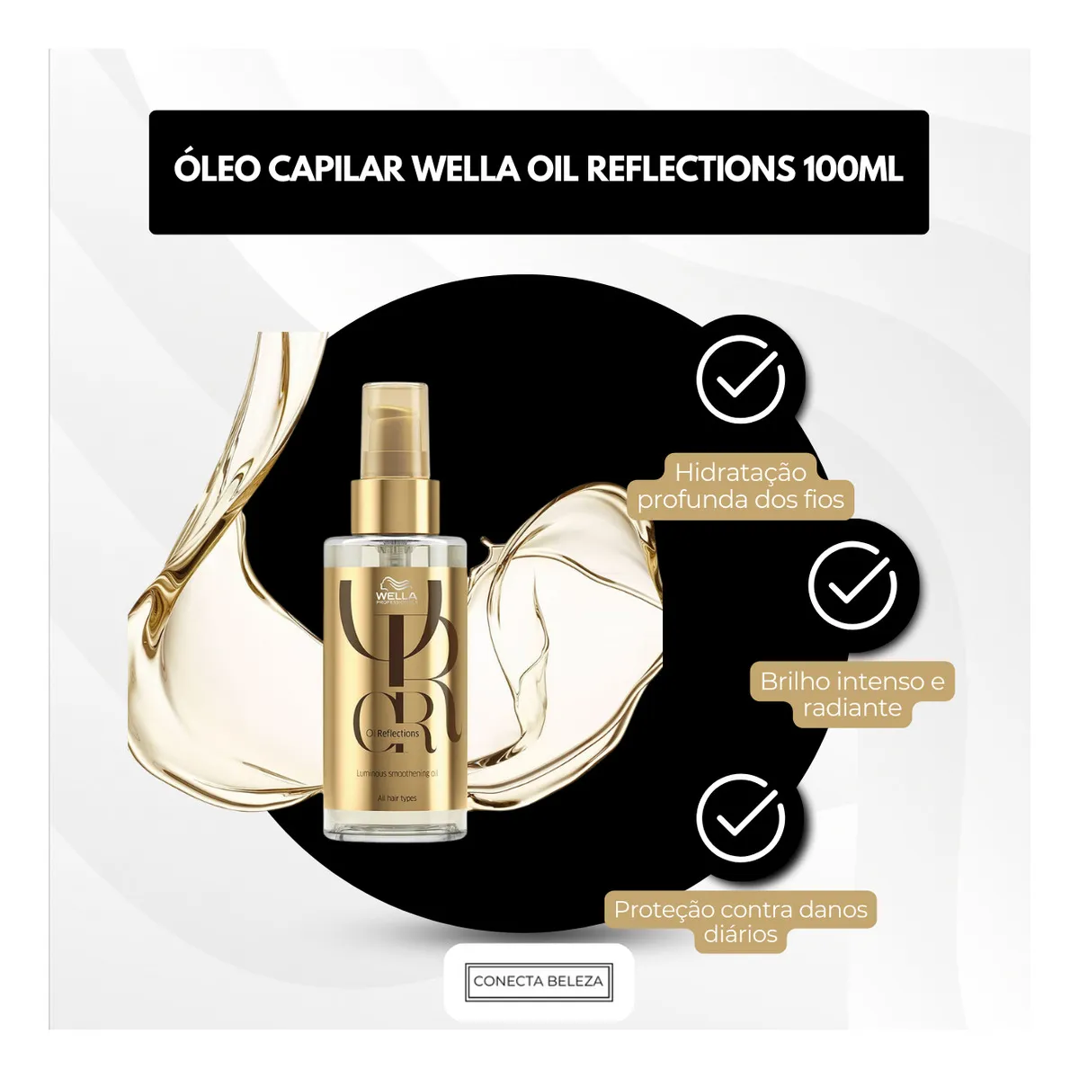 Imagem 9 de 9 de Wella Oil Reflections - Óleo Capilar 100ml