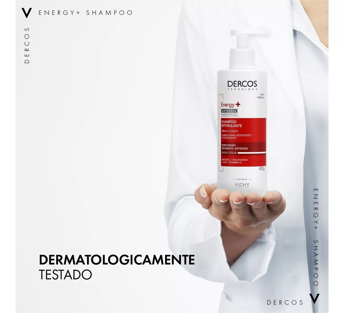 Imagem 7 de 7 de Shampoo Estimulante Antiqueda 400g Vichy Dercos