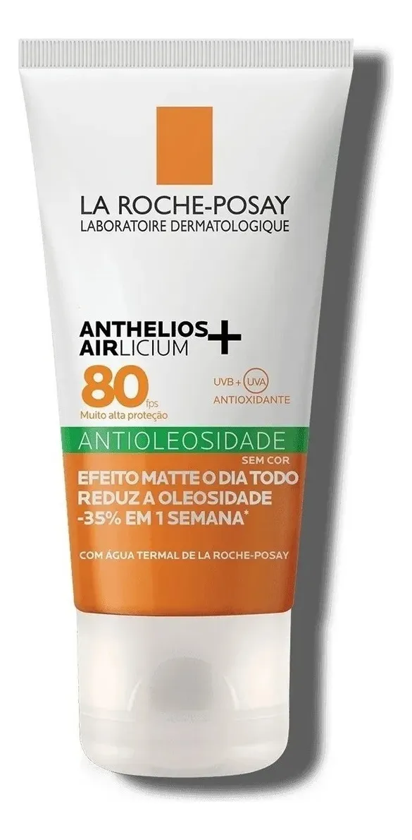 Imagem 6 de 8 de Protetor Anthelios Airlicium Sem Cor Fps 80 Antioleosidade 40g La Roche-posay