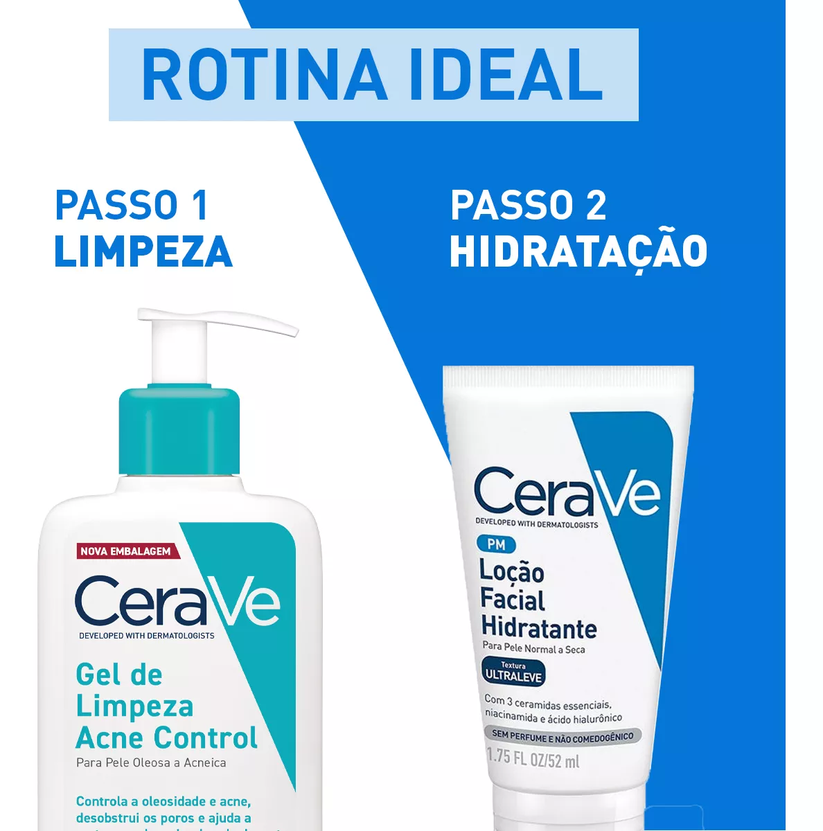 Imagem 10 de 12 de Gel De Limpeza Acne Control 340g Cerave Para Pele oleosa a acneica de Dia e Noite