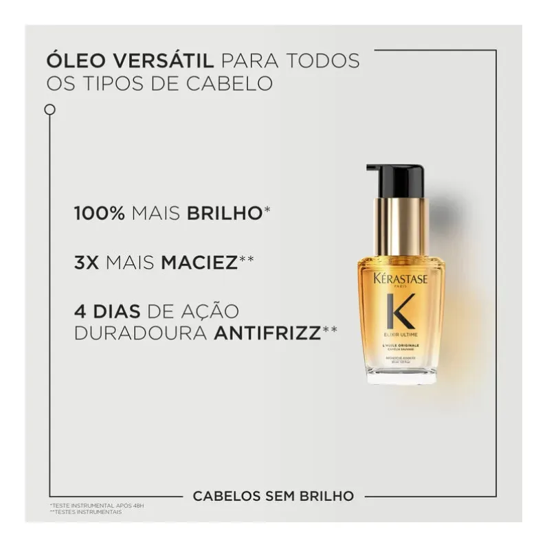 Imagem 6 de 12 de Elixir Ultime L´Huile Originale Óleo Capilar 30ml Kérastase