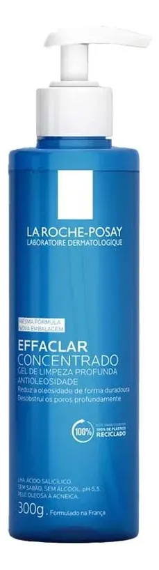 Imagem 1 de 3 de Gel De Limpeza Facial Effaclar Concentrado 300g La Roche Posay