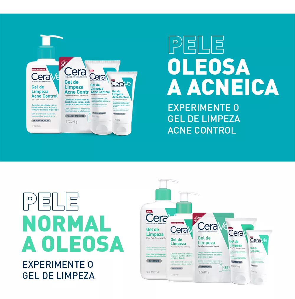 Imagem 3 de 12 de Gel De Limpeza Acne Control 340g Cerave Para Pele oleosa a acneica de Dia e Noite