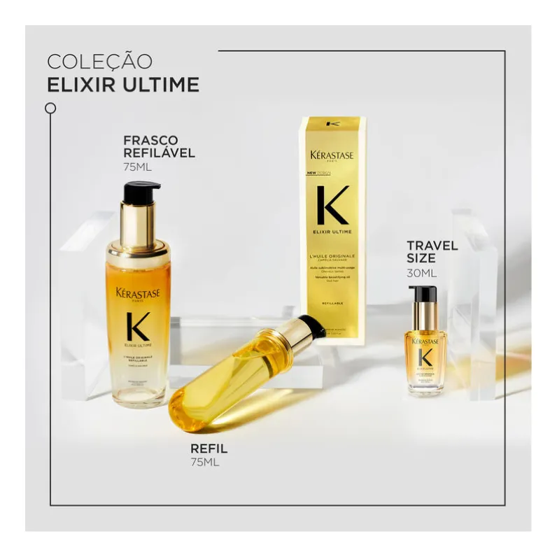Imagem 10 de 12 de Elixir Ultime L´Huile Originale Óleo Capilar 30ml Kérastase