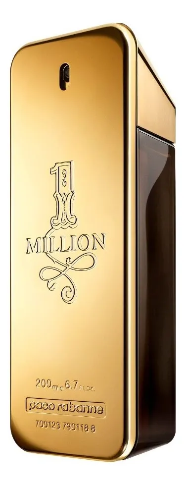 Imagem 3 de 7 de Paco Rabanne One million 1 Million Tradicional EDT 200ml para masculino