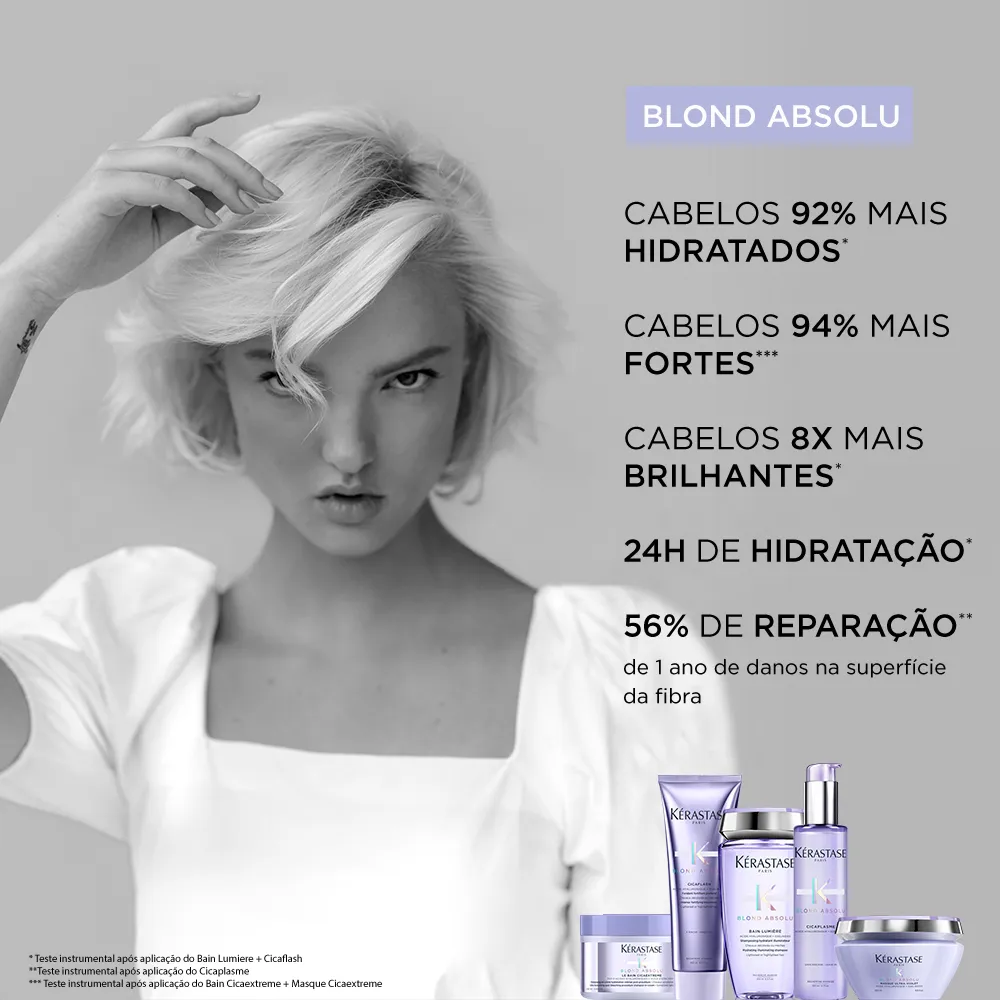 Imagem 7 de 11 de Blond Absolut Cicaflash Fondant Condicionador 250ml | Kérastase